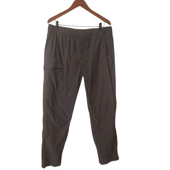 Eddie Bauer Tech Pants Mens XL Gray Hiking Nylon Spandex - Picture 1 of 6